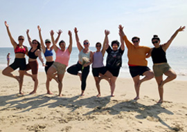 bachelorette party yoga